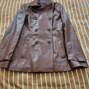 Leather women's jacket